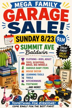 Multi family garage sale