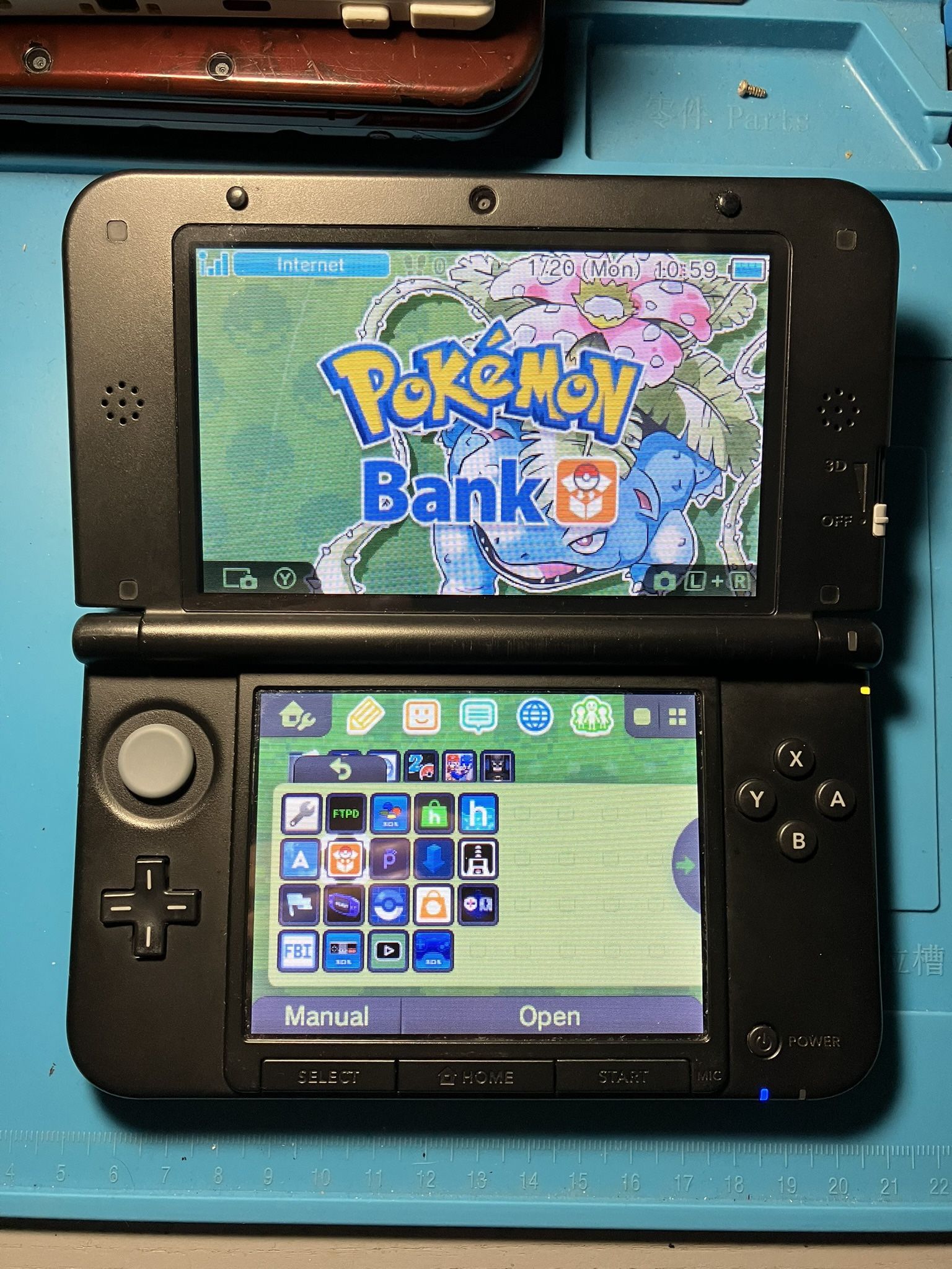 Nintendo Black 3DS XL - Custom Setup - 64GB