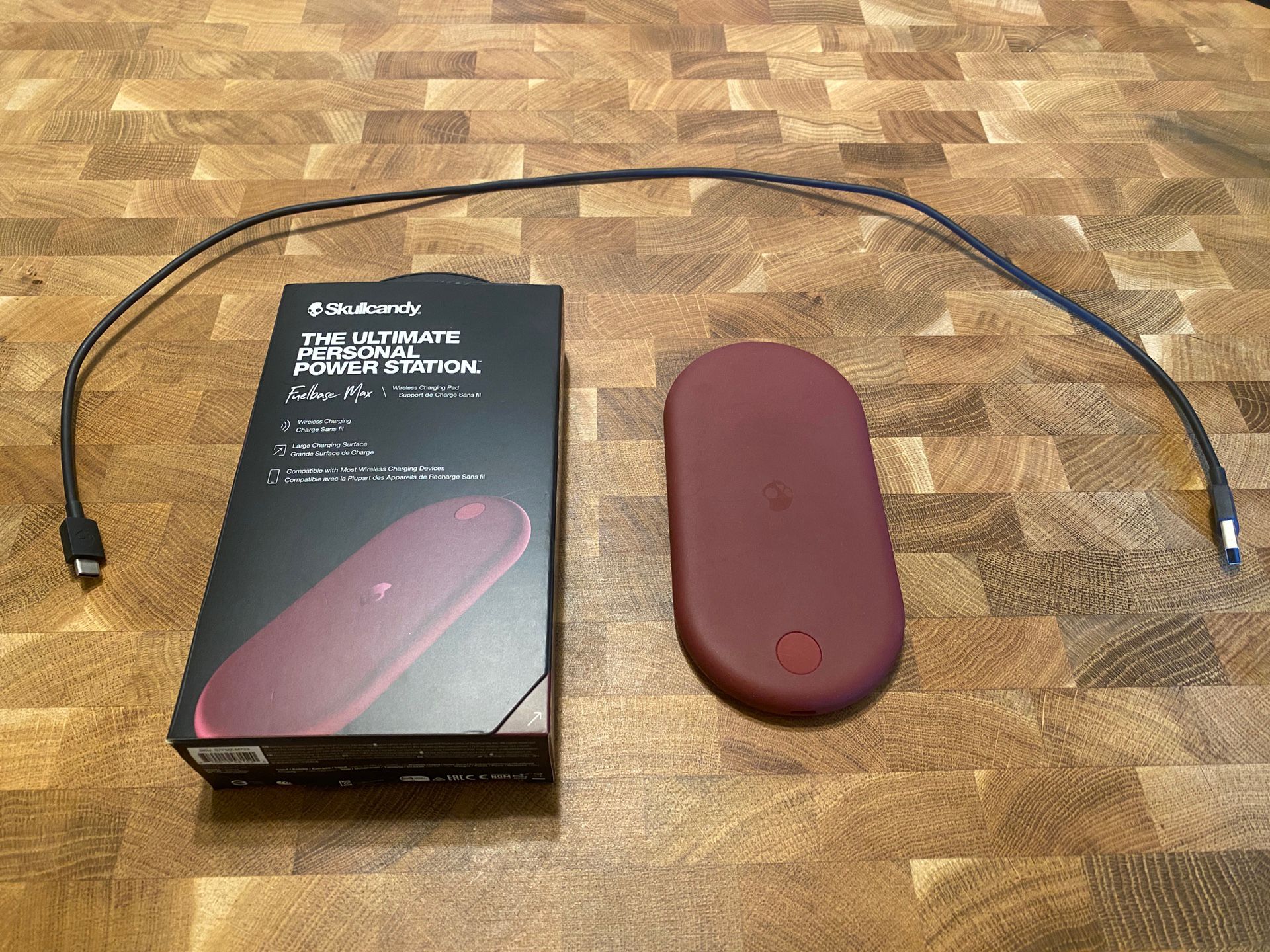 (Red) Skullcandy Fuelbase Wireless Phone Charger 