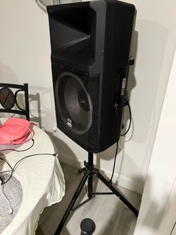 Speaker with karaoke