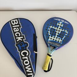 Padel Raquet Black Crown