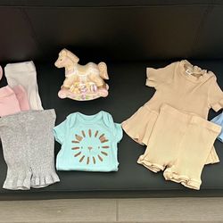 Baby Girls Clothing & Coin Bank