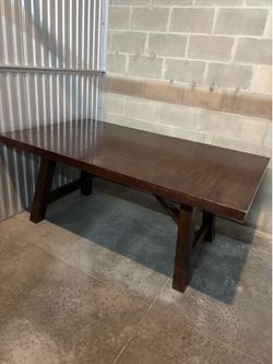 Dark Wood Dining Table