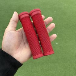 red odi bike grips