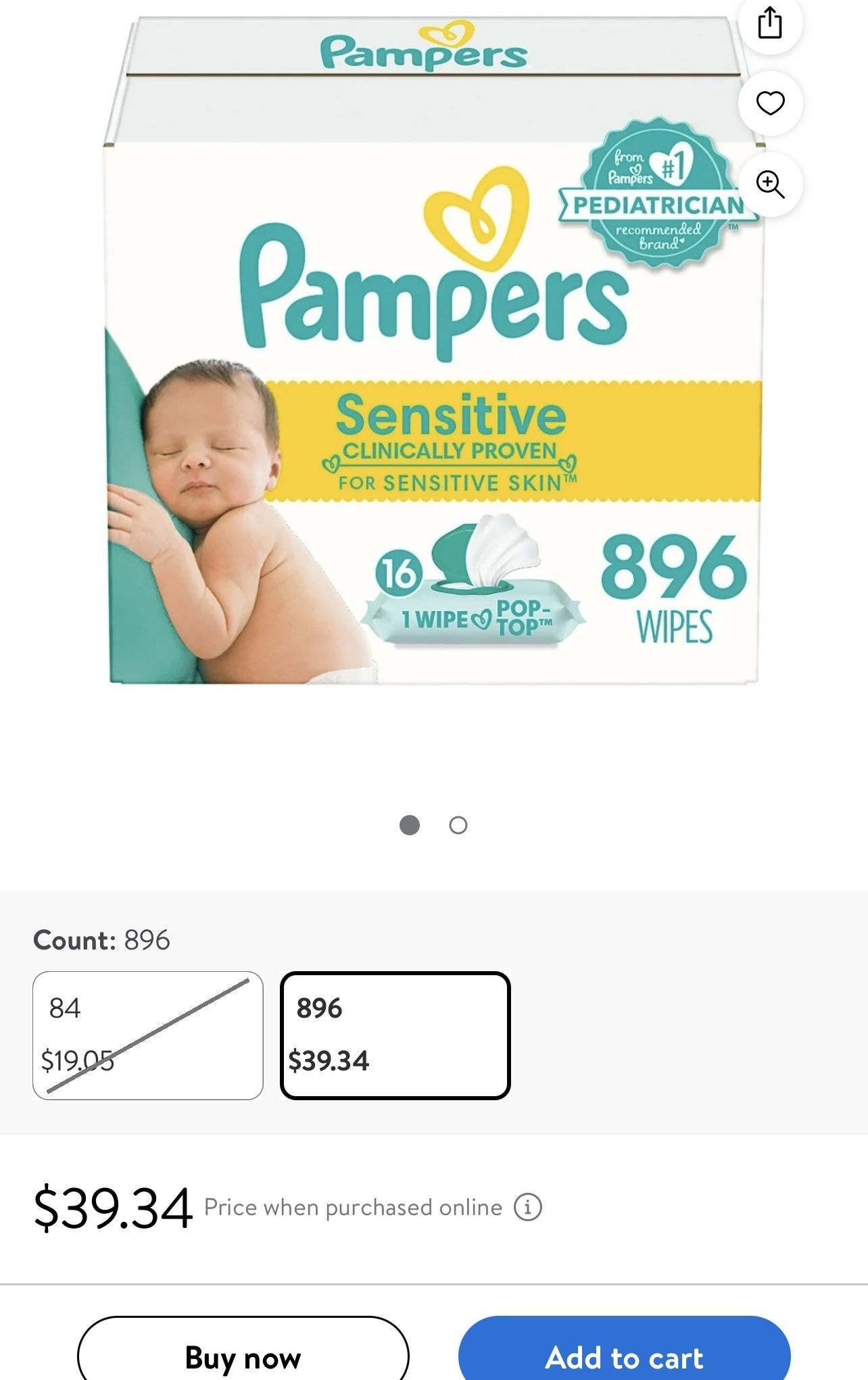 Pamper Wipes