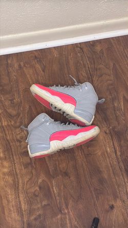 Air Jordan 12 Retro Grey Pink Sneakers 14
