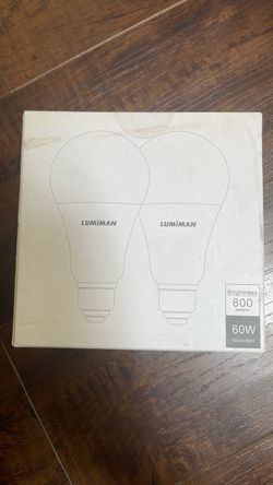 Lumiman LED Light Bulbs 2-Pack 60W