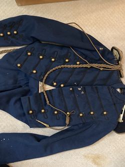 Vintage antique old Civil War era US Military uniform jacket tunic Captain Real