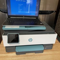 Laptop and Printer