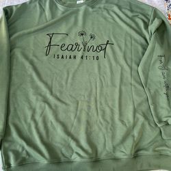 New Women’s Green Sweatshirt | Size 2X