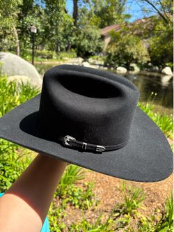 Stetson Black Cowboy Hat!  size: 7 1/4