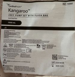 Kangaroo Joey Feed And Flush Bag Set 1000mL ref no. 763662