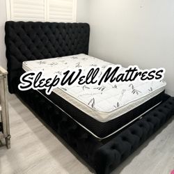 New Queen Bed Frame With Mattress 