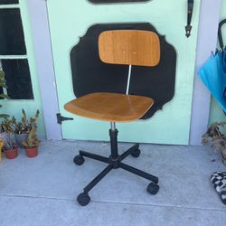 1960’s Mid Century Wood Desk Chair
