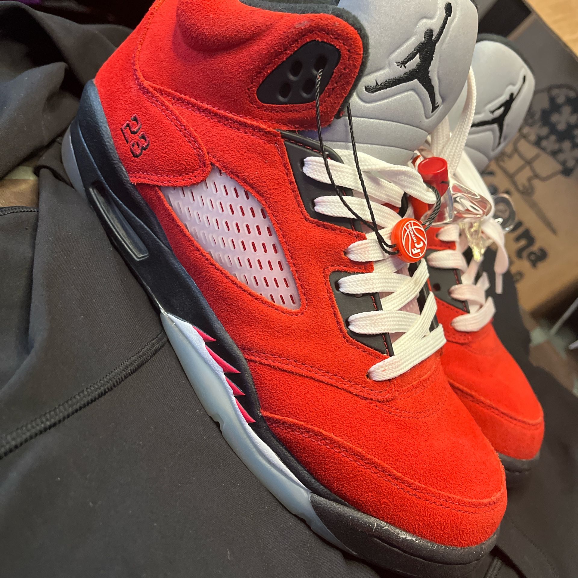 raging bull red jordan 5s