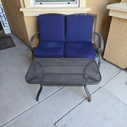 William Sonoma Patio Table And Love Seat