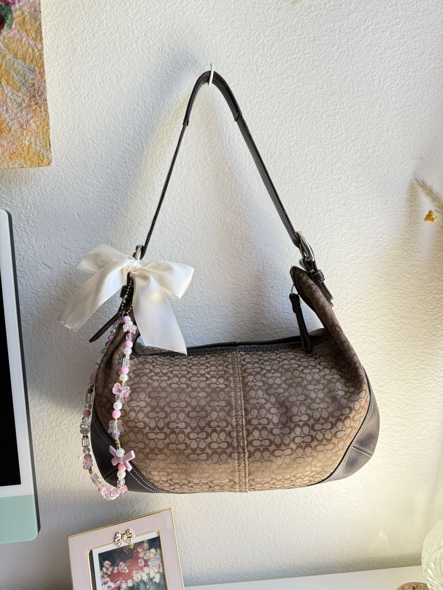 Brown Coach Shoulder Bag 