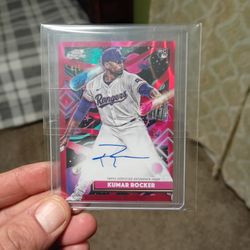 2025 Topps Cosmic Chrome Kumar Rocker Red Flare Rookie Auto