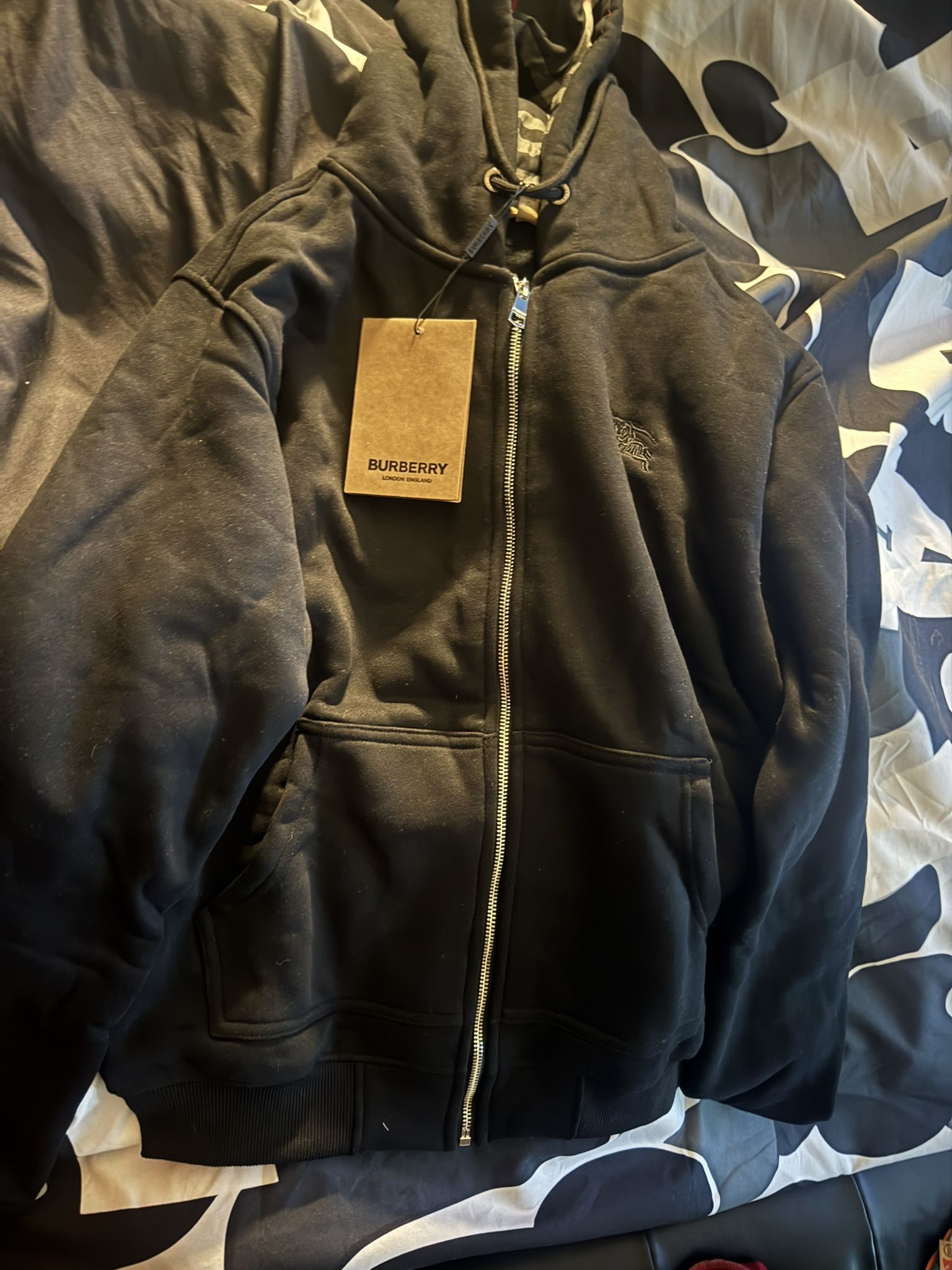 Black Burberry Hoodie