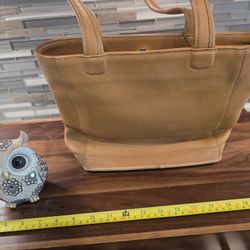 COACH Tote Bag Half Shoulder Vintage Brown