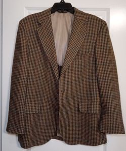 Huntington Men's Suit Jacket Blazer – Made in USA, 2 Button, Great Condition