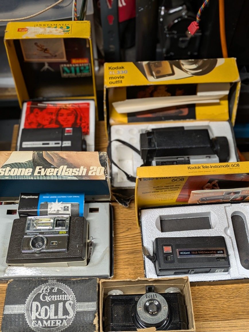 Five Vintage Cameras