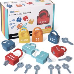 Kids Learning Locks with Keys - Numbers Matching & Counting Montessori Educational Toys