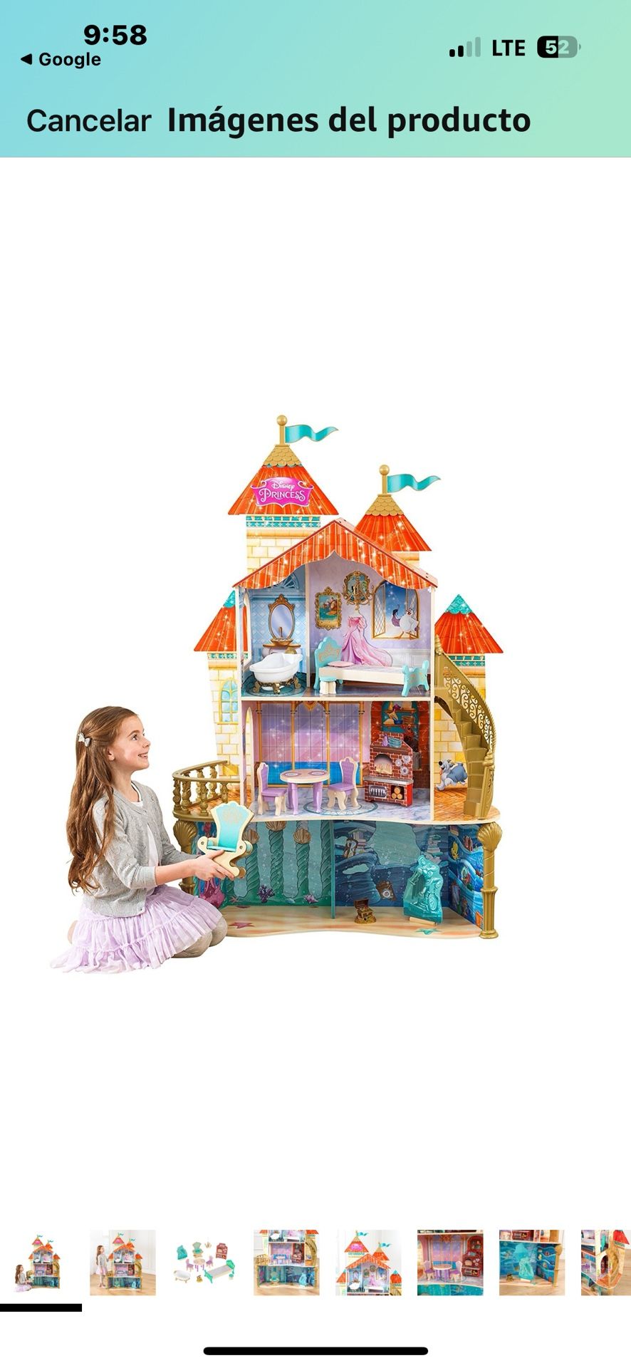 Very New! Dollhouse with multiple levels and rooms.