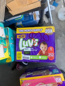 Luvs triple leakquards size 1,252 count