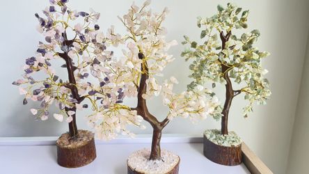 Rose Quartz Amethyst Crystal Tree
