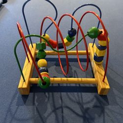 IKEA Wooden Mula Beaded Rollercoaster Baby Toy 