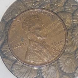 1919 wheat penny with error