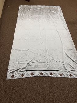 3 sets of 53” x 94” Silvery Gray block out curtains