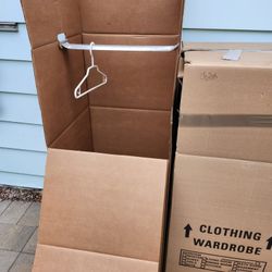 Moving Boxes, Wardrobe Clothing Boxes