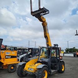FORKLIFT GRADALL PETTIBONE TELEHANDLER REACH FORKLIFT 5K 5,000# POUNDS - JCB 525-60