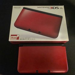 Nintendo 3ds XL Red Custom Video Game Console Mod-bbed