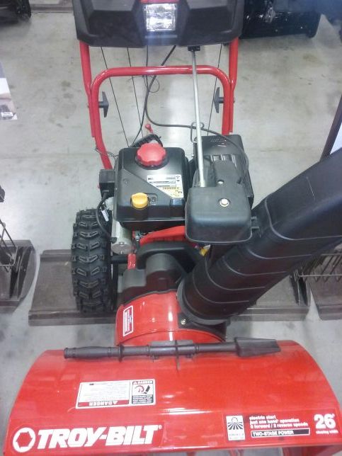 Brand new. 26 " Snow blower. Never used. 800 new.