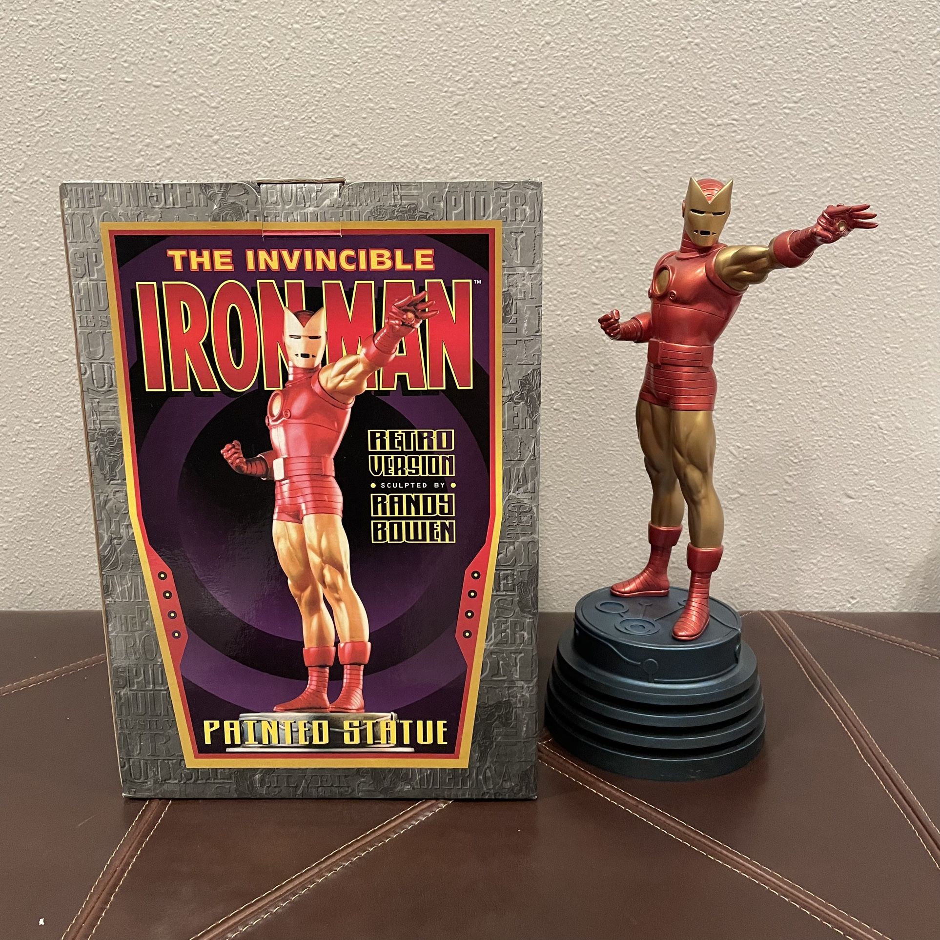 BOWEN DESIGNS The Invincible IRON MAN RETRO STATUE FULL Size Maquette MARVEL 