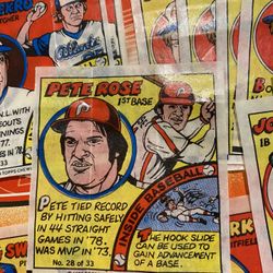 VINTAGE 1979 TOPPS BASEBALL MLB CHEWING GUM WRAPPER SET  CARDS LOT PETE ROSE 