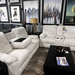 Perfect Sofa Loveseat! Reclining! $1499 🤍📦✨