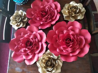 Paper flowers and paper roses