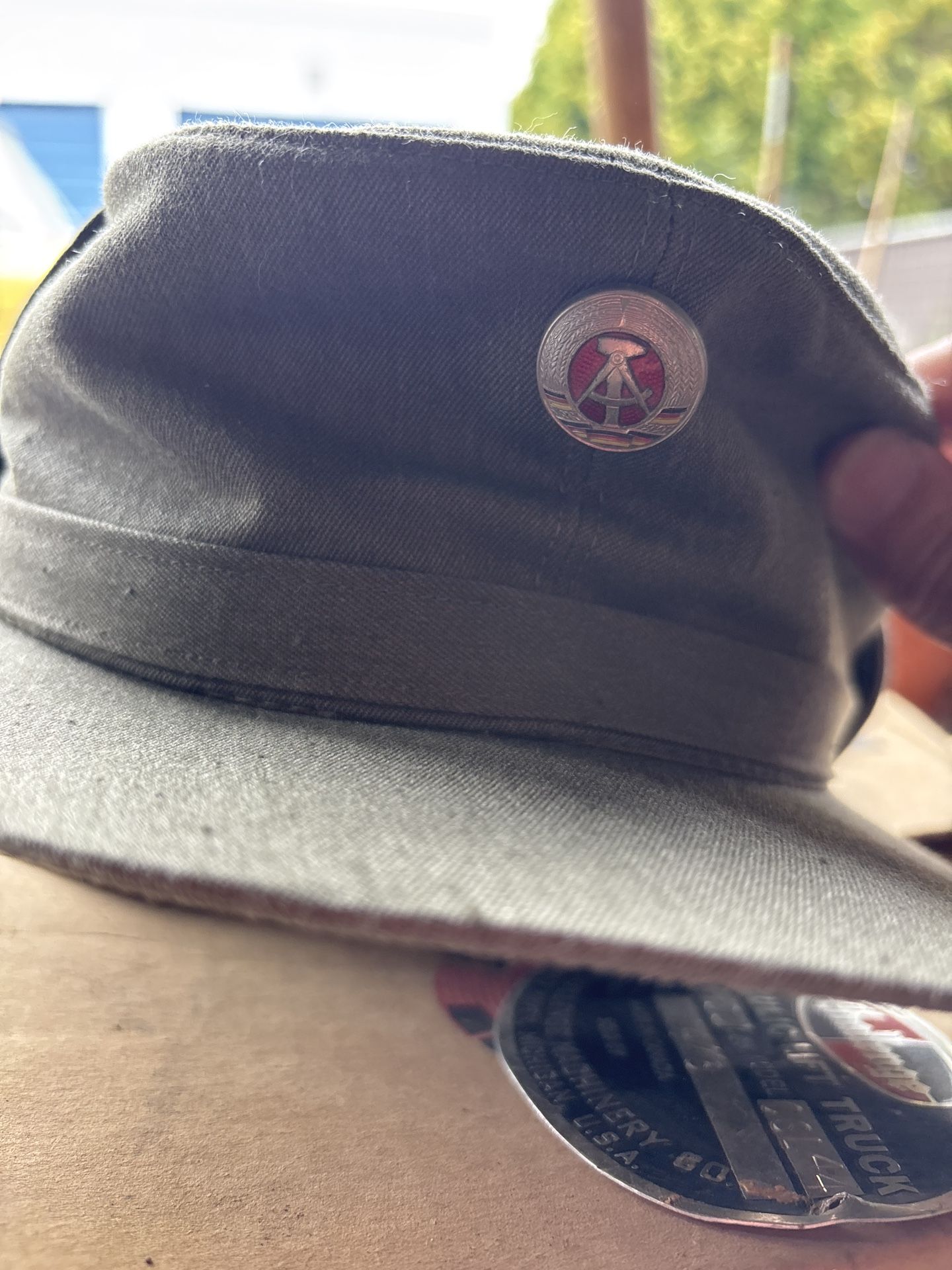 Vintage East German NVA Military Field Cap (DDR) Authentic Cold War-era military cap from the former East Germany,