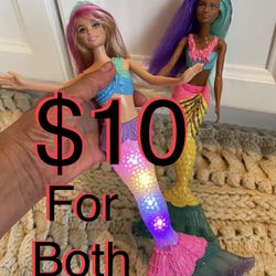 $10 Barbie Mermaids Both including please check my listings
