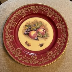 Aynsley Orchard Gold Plate Rare Antique
