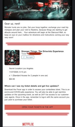 Stranger Things Drive-Into (11/27)