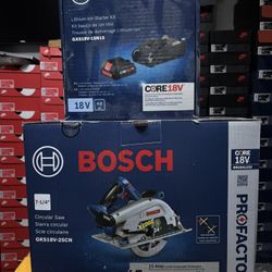 Bosch Circular Saw + Battery + Charger 