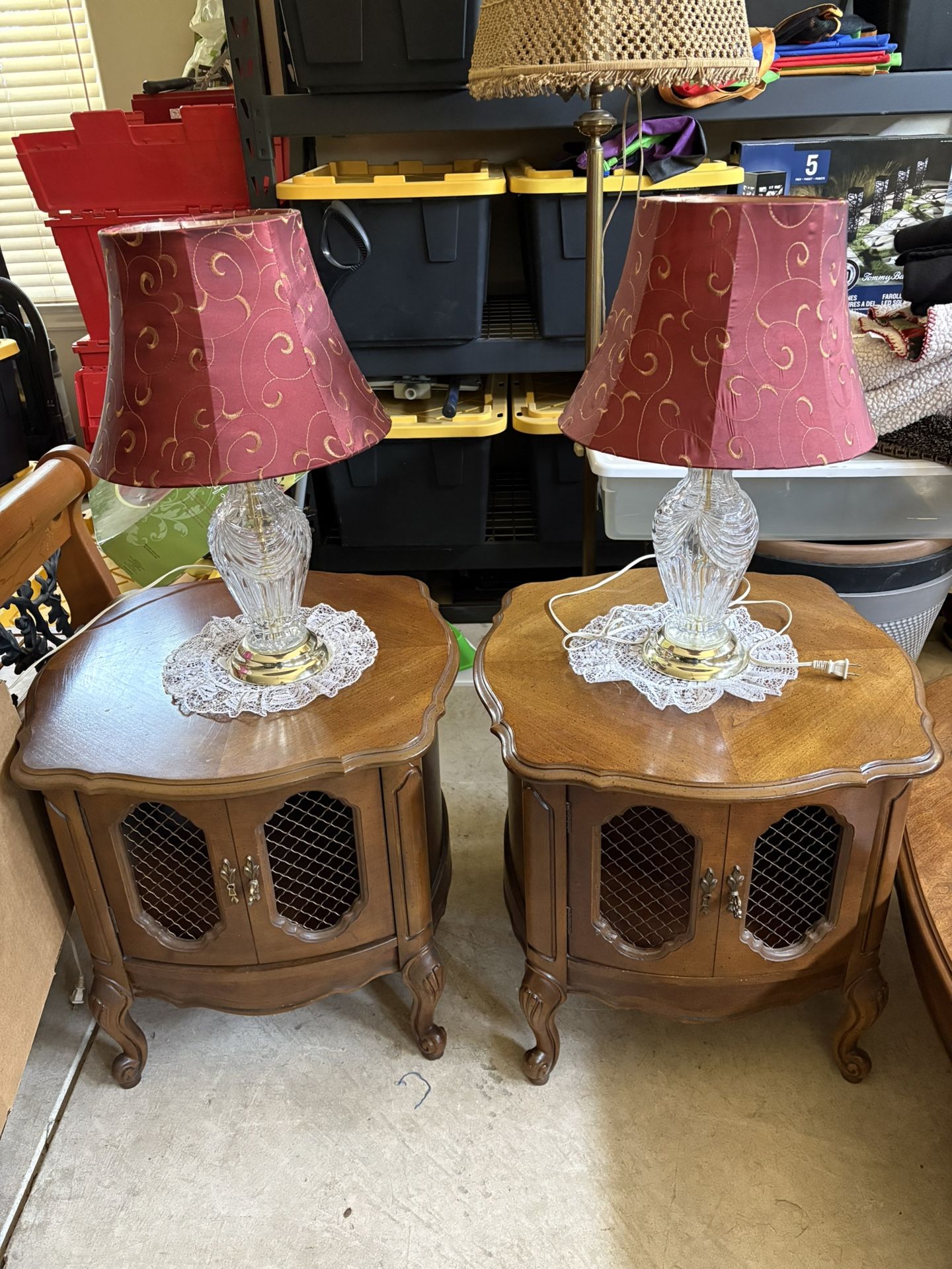 Antique Table / Two Matching End Tables OBO
