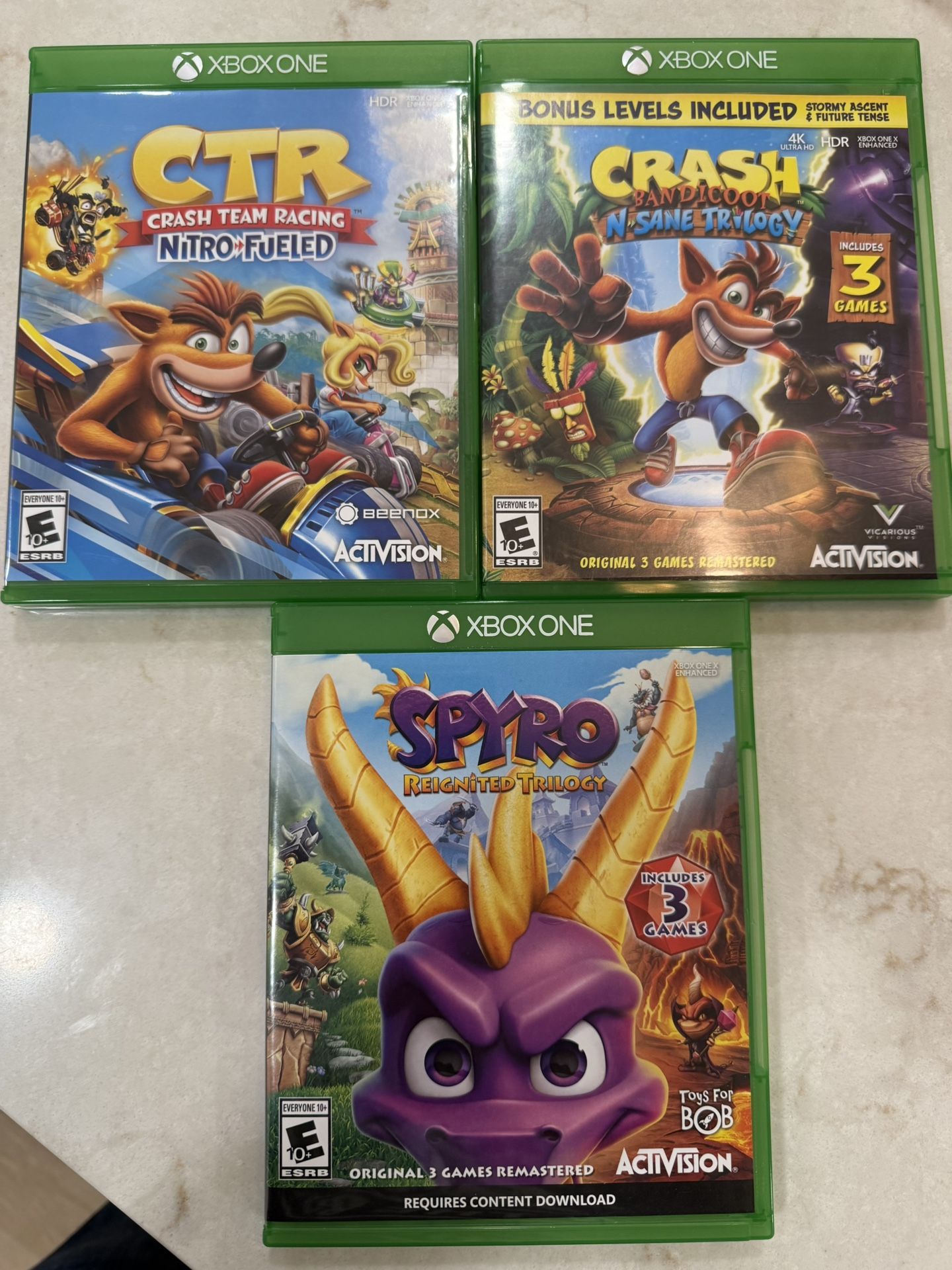 Crash Bandicoot & Spyro Games Xbox One