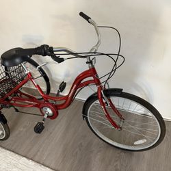 Monterey Kent 7-speed Folding Unisex Adult  Tricycle ,red