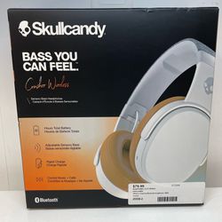 Skullcandy Crusher Wireless Bluetooth Over Ear Headphones Gray/Tan